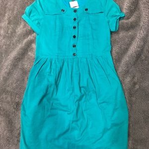Burberry Dress | turquoise | 100% cotton